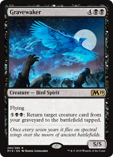 Gravewaker (Magic 2019 Core Set) Light Play