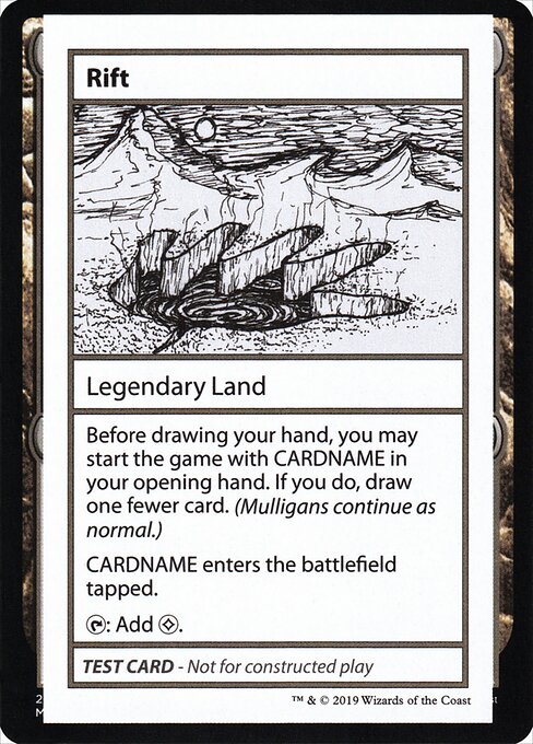 Rift (No PW Symbol) (Mystery Booster Test Print 2021) Near Mint