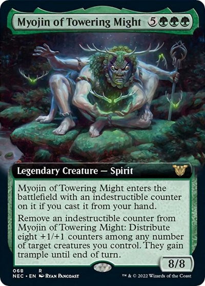 Myojin of Towering Might (Extended Art) (Commander: Kamigawa: Neon Dynasty) Near Mint