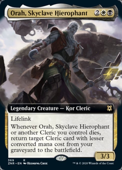 Orah, Skyclave Hierophant (Extended Art) (Zendikar Rising) Light Play Foil