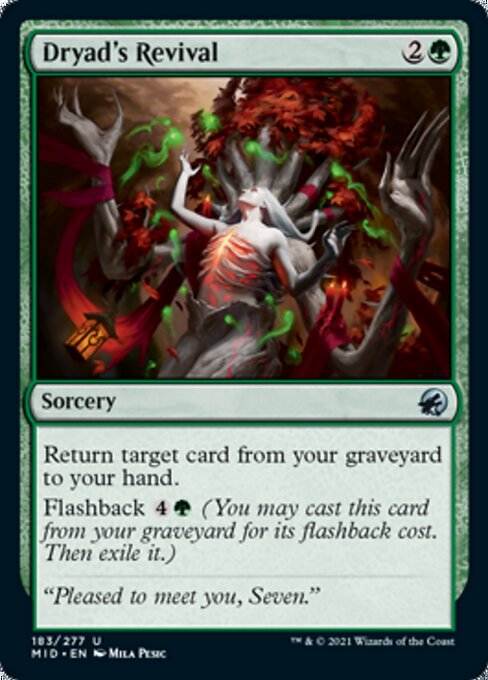 Dryad's Revival (Innistrad: Midnight Hunt) Near Mint