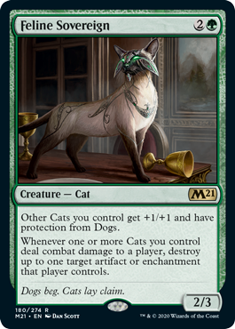 Feline Sovereign (Magic 2021 Core Set) Near Mint