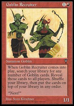 Goblin Recruiter (Visions) Light Play