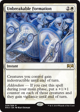 Unbreakable Formation (Ravnica Allegiance) Light Play