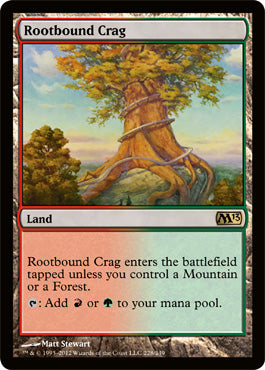 Rootbound Crag (Magic 2013 Core Set) Light Play