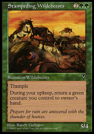 Stampeding Wildebeests (Visions) Medium Play