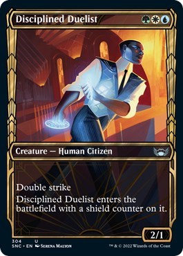 Disciplined Duelist (Showcase) (Streets of New Capenna) Near Mint Foil