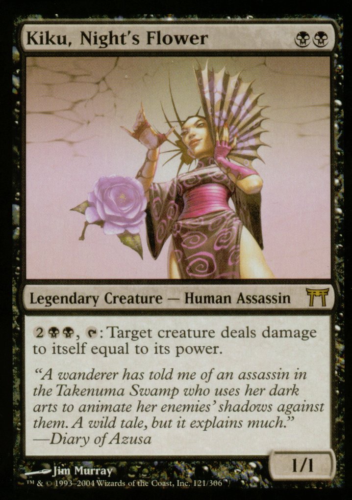 Kiku, Night's Flower (Champions of Kamigawa) Light Play