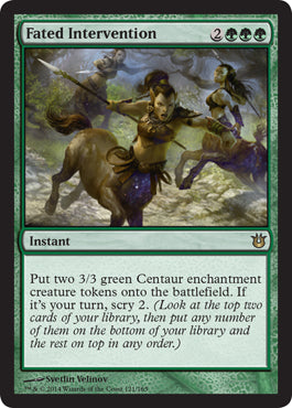 Fated Intervention (Born of the Gods) Near Mint Foil