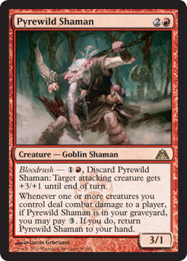 Pyrewild Shaman (Dragon's Maze) Light Play Foil