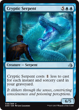 Cryptic Serpent (Amonkhet) Near Mint