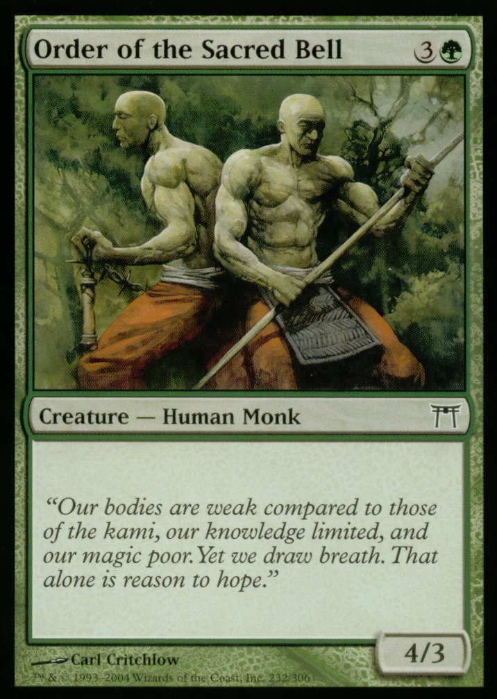 Order of the Sacred Bell (Champions of Kamigawa) Medium Play