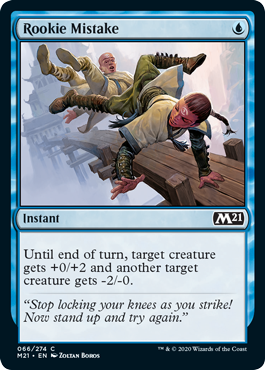 Rookie Mistake (Magic 2021 Core Set) Medium Play Foil