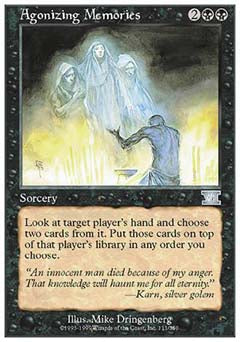 Agonizing Memories (Classic 6th Edition) Light Play
