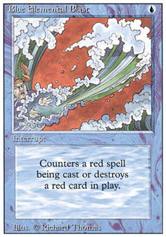 Blue Elemental Blast (Revised) Medium Play
