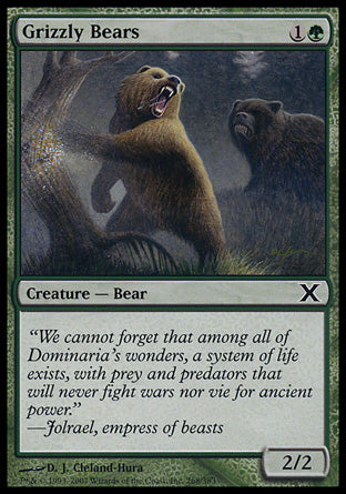 Grizzly Bears (10th Edition) Near Mint Foil
