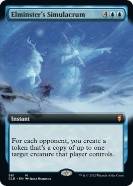 Elminster's Simulacrum (Extended Art) (Commander Legends: Battle for Baldur's Gate) Near Mint Foil