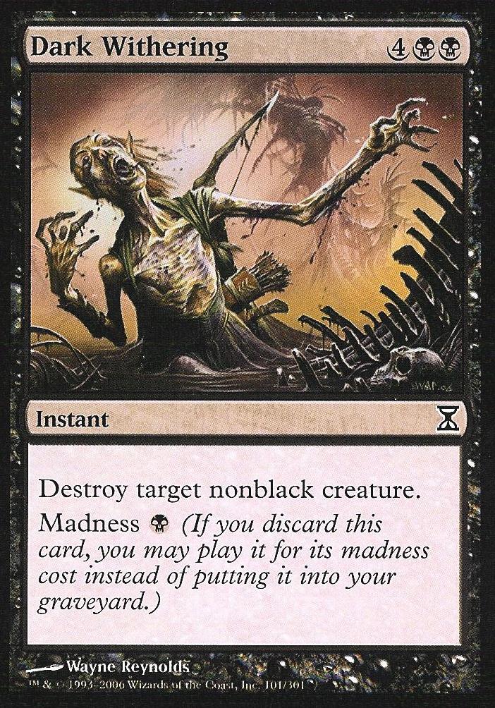 Dark Withering (Time Spiral) Medium Play Foil