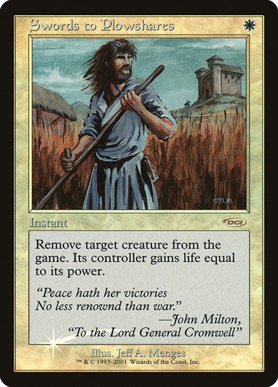 Swords to Plowshares (Promos: FNM) Near Mint Foil