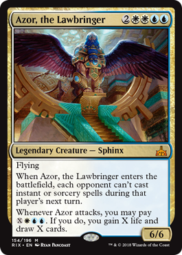 Azor, the Lawbringer (Rivals of Ixalan) Light Play