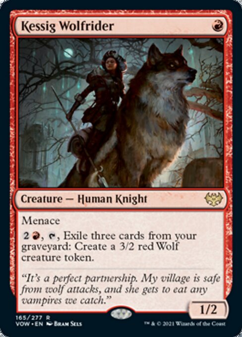 Kessig Wolfrider (Innistrad: Crimson Vow) Light Play