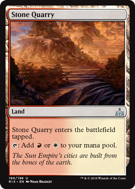 Stone Quarry (Rivals of Ixalan) Near Mint