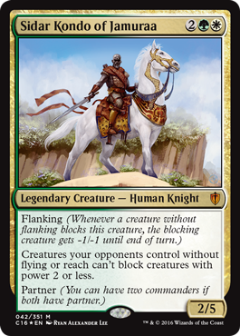 Sidar Kondo of Jamuraa (Commander 2016 Edition) Heavy Play Foil