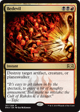 Bedevil (Ravnica Allegiance) Near Mint Foil