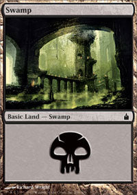 Swamp (298) (Ravnica) Light Play Foil
