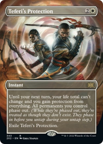Teferi's Protection (Borderless) (Double Masters 2022) Near Mint
