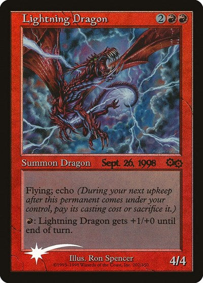 Lightning Dragon (Promos: Prerelease Cards) Medium Play Foil