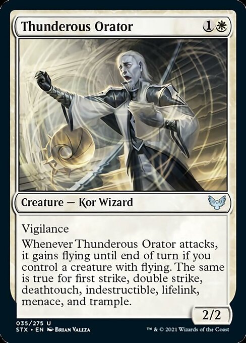 Thunderous Orator (Strixhaven) Near Mint Foil