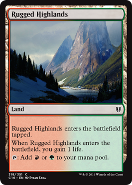 Rugged Highlands (Commander 2016 Edition) Medium Play