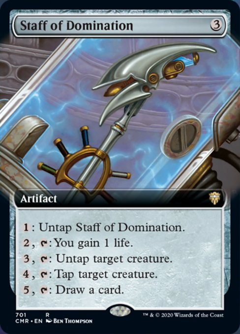 Staff of Domination (Extended Art) (Commander Legends) Near Mint