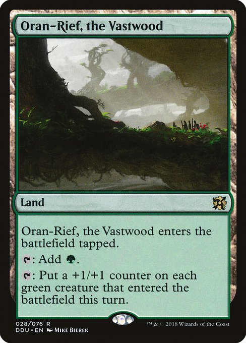 Oran-Rief, the Vastwood (Duel Decks: Elves vs Inventors) Light Play