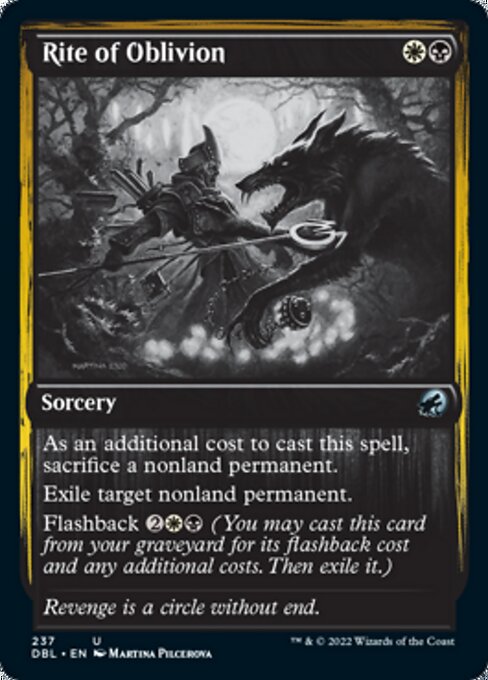 Rite of Oblivion (Innistrad: Double Feature) Near Mint Foil