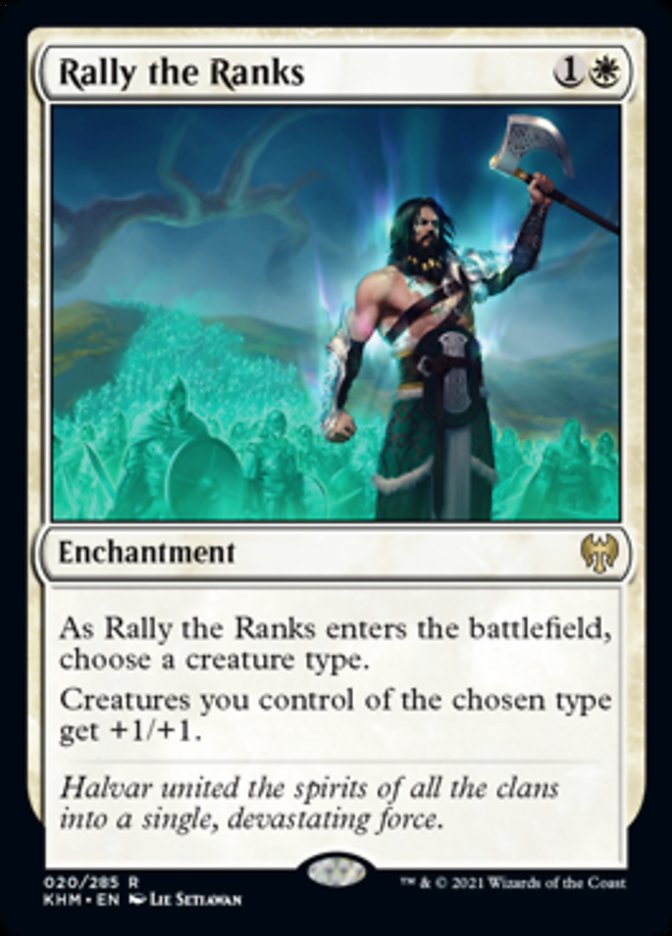 Rally the Ranks (Kaldheim) Light Play