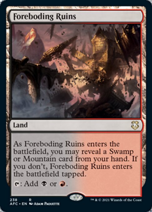 Foreboding Ruins (Commander 2021 Forgotten Realms) Near Mint