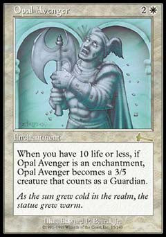 Opal Avenger (Urza's Legacy) Medium Play