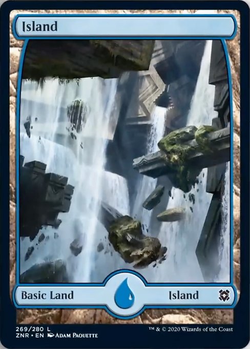 Island (269) (Zendikar Rising) Light Play