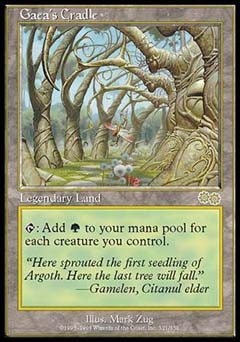 Gaea's Cradle (Urza's Saga) Light Play
