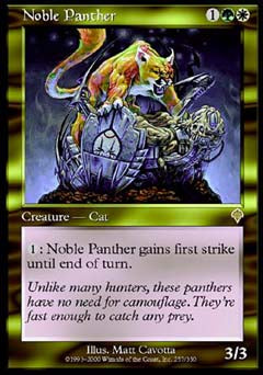 Noble Panther (Invasion) Medium Play Foil