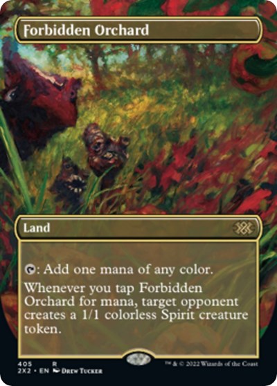Forbidden Orchard (Borderless) (Double Masters 2022) Near Mint Foil