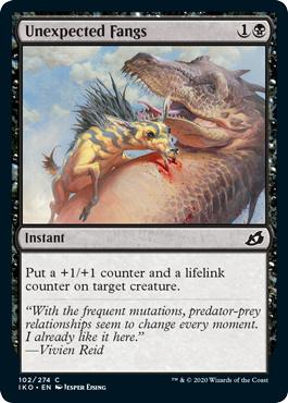 Unexpected Fangs (Ikoria: Lair of Behemoths) Light Play