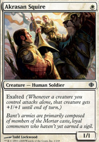 Akrasan Squire (Shards of Alara) Light Play