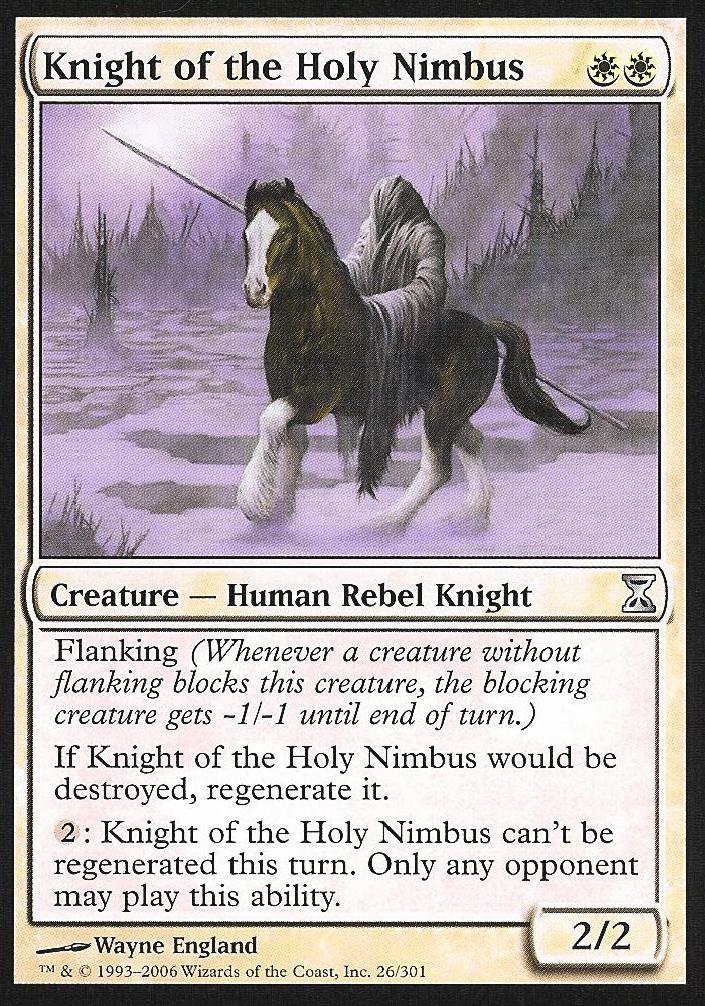 Knight of the Holy Nimbus (Time Spiral) Medium Play Foil