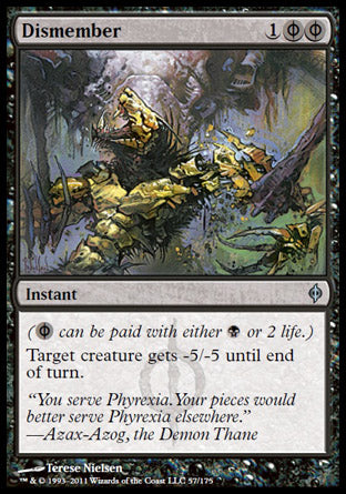 Dismember (New Phyrexia) Light Play