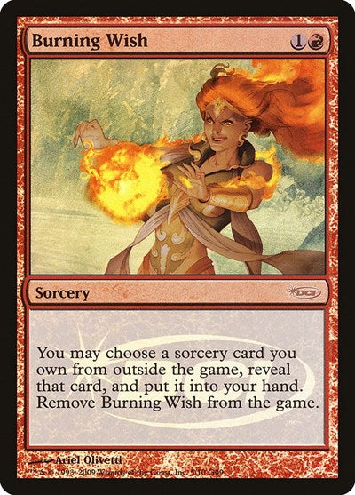 Burning Wish (Promos: Judge) Medium Play Foil