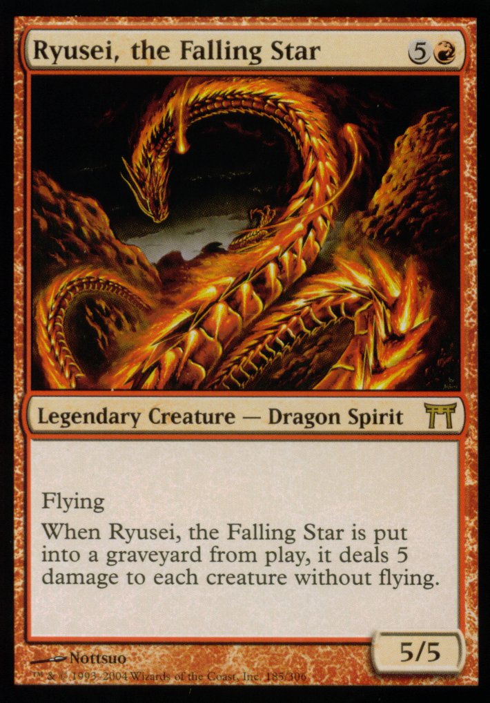 Ryusei, the Falling Star (Champions of Kamigawa) Near Mint Foil