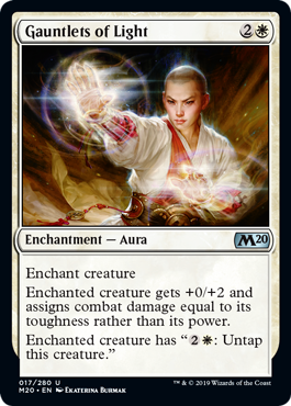 Gauntlets of Light (Magic 2020 Core Set) Light Play